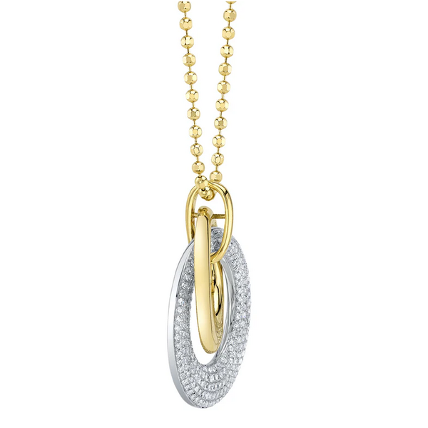 SHY CREATION INC SC55027388 - 14kw .46 Dia Pave Ball Neck