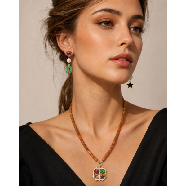 MONICA RICH KOSANN LE-31404 - 18ky Tokens of Luck Earrings
