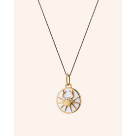 MONICA RICH KOSANN Mini "Cancer" Enamel Vermeil Charm 18K Yellow Gold Over Sterling Silver