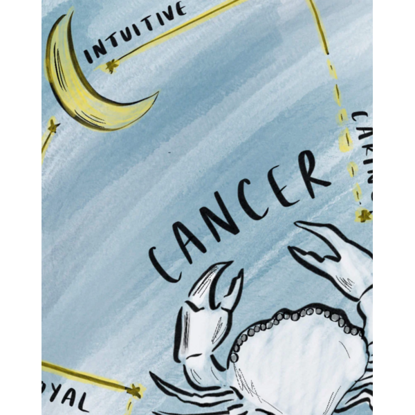 MONICA RICH KOSANN Mini "Cancer" Enamel Vermeil Charm 18K Yellow Gold Over Sterling Silver