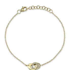 SHY CREATION INC SC55021260 - 14ky .05 Dia Handcuff Bracelet