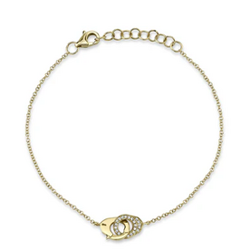SHY CREATION INC SC55021260 - 14ky .05 Dia Handcuff Bracelet