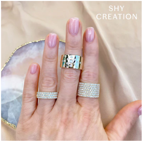 SHY CREATION INC SC55022796V2 - 14kw .91 Dia Pave Band