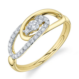 SHY CREATION INC 14ky .33 Diamond Lady's Ring