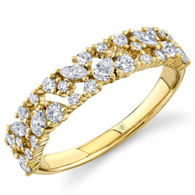 SHY CREATION INC 14ky .66 Diamond Marquise Pear Ring