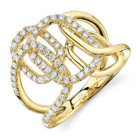 SHY CREATION INC 14 ky .49 Diamond Lady's Ring