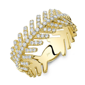 SHY CREATION INC SC55028875 - 14 ky .55 Dia Leaf Ring