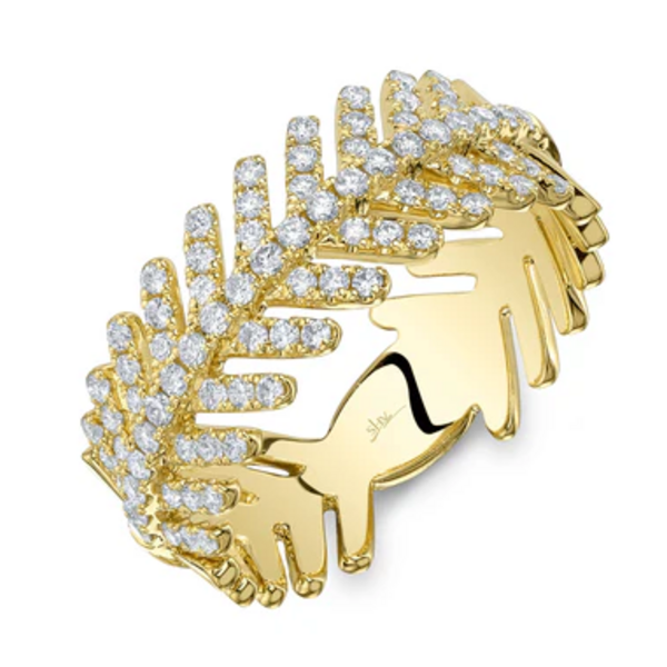 SHY CREATION INC SC55028875 - 14 ky .55 Dia Leaf Ring