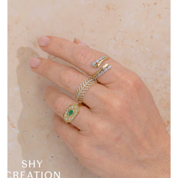 SHY CREATION INC SC55028875 - 14 ky .55 Dia Leaf Ring