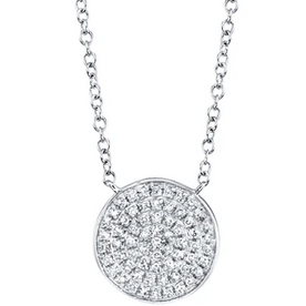 SHY CREATION INC 14 kw .15 Diamond Pave Circle Necklace