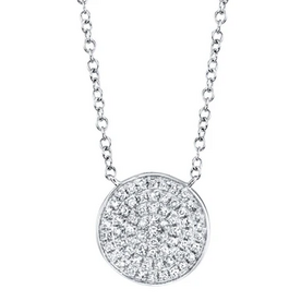 SHY CREATION INC SC55002398 - 14 kw .15 Dia Pave Circle Necklace