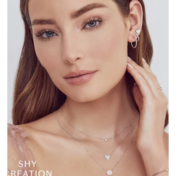 SHY CREATION INC SC55002398 - 14 kw .15 Dia Pave Circle Necklace