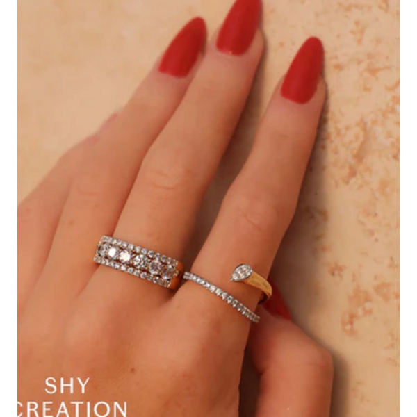 SHY CREATION INC SC22009823RD - 14 kky .29 Dia Pear Ring