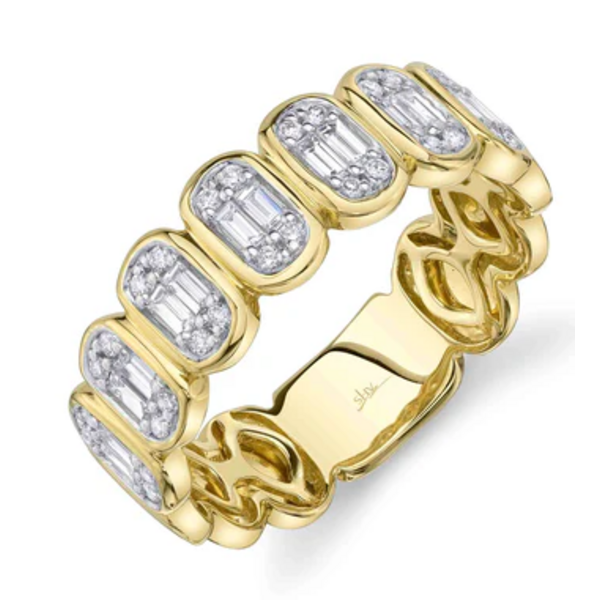 SHY CREATION INC 14ky .50 Diamond Baguette Band
