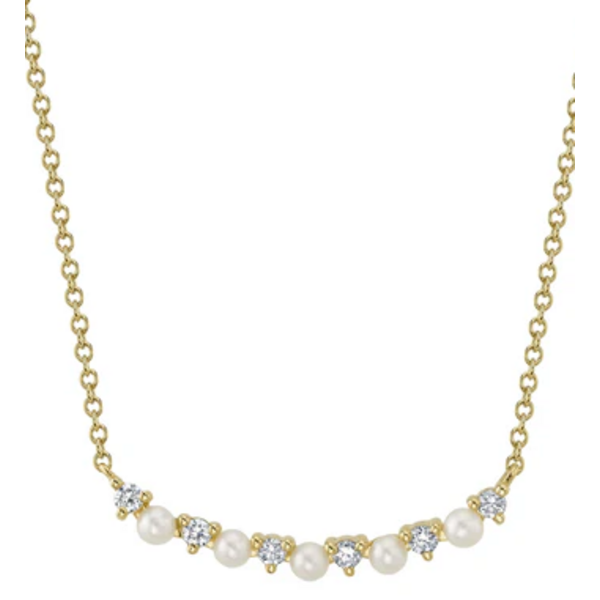 SHY CREATION INC SC55023346 - 14ky .12 Dia and Cultured Pearl Necklace