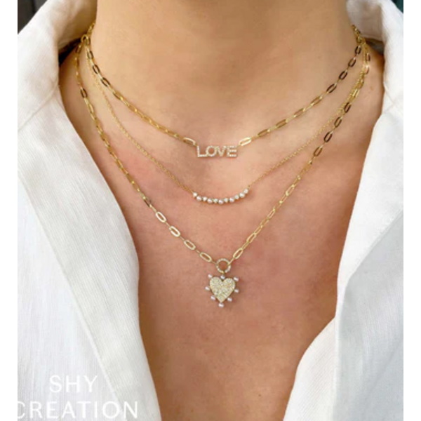 SHY CREATION INC SC55023346 - 14ky .12 Dia and Cultured Pearl Necklace