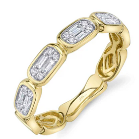 SHY CREATION INC 14ky .29 Diamond Baguette Ring