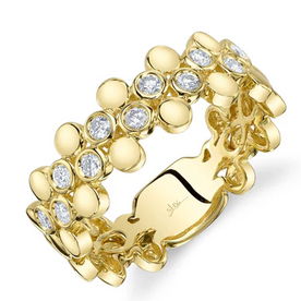 SHY CREATION INC 14ky .24 Diamond Bezel Ring