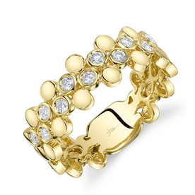 SHY CREATION INC 14ky .24 Diamond Bezel Ring