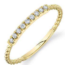SHY CREATION INC 14ky .10 Diamond Lady's Band