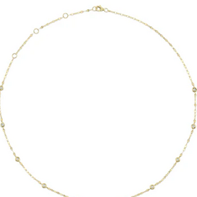 SHY CREATION INC 14ky 18" .20 Diamond Chain Necklace