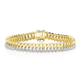 SHY CREATION INC SC55029002RD - 14 ky .88 Dia Link Bracelet
