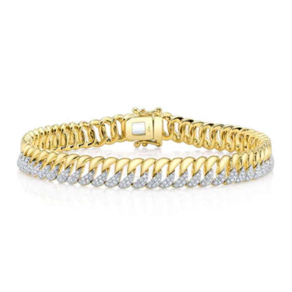 SHY CREATION INC SC55029002RD - 14 ky .88 Dia Link Bracelet