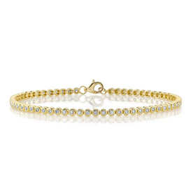 SHY CREATION INC SC55022469 - 14ky .64 Dia Bezel Tennis Bracelet