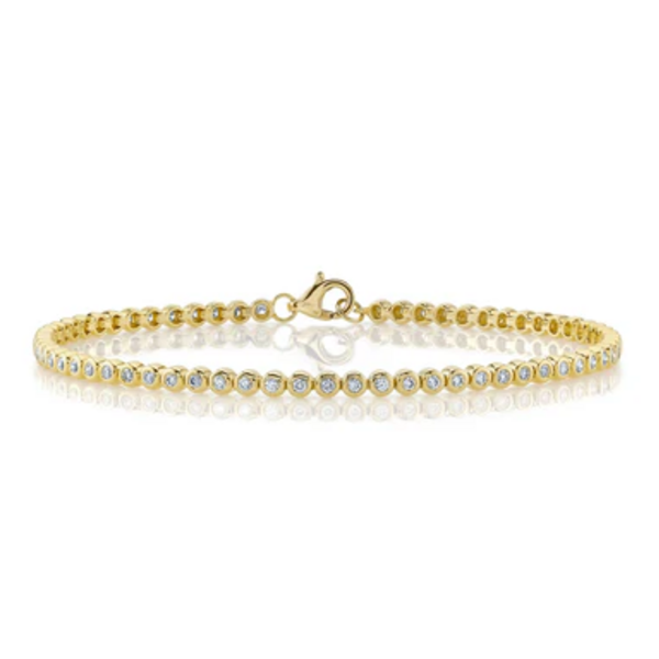 SHY CREATION INC SC55022469 - 14ky .64 Dia Bezel Tennis Bracelet