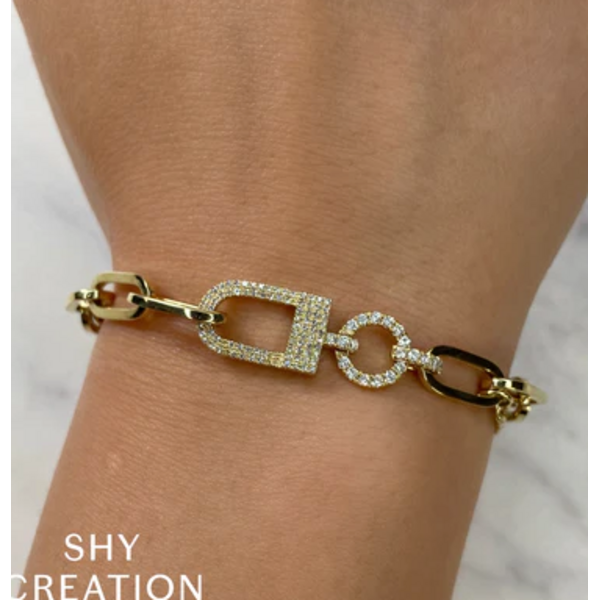 SHY CREATION INC SC55025218 - 14 ky .46 Dia Paper Clip Bracelet