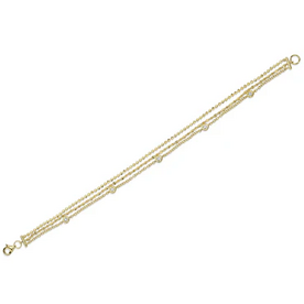 SHY CREATION INC 14 ky .12 Diamond By The Yard Bracelet