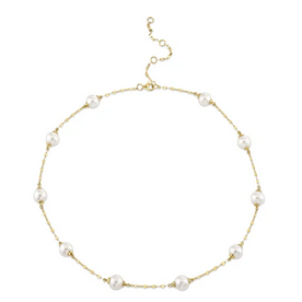SHY CREATION INC 14 ky Cultured Pearl Chain Necklace