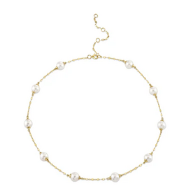 SHY CREATION INC SC55029218V2 - 14 ky Cultured Pearl Chain Necklace