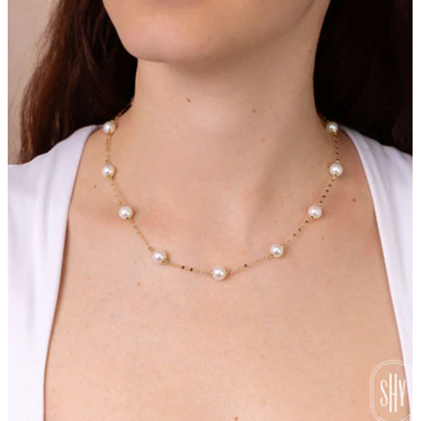 SHY CREATION INC SC55029218V2 - 14 ky Cultured Pearl Chain Necklace