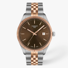 TISSOT watches T1564102229101 - Ballade GTS SS, Rose Gold TT, Chocolate Dial, 40mm