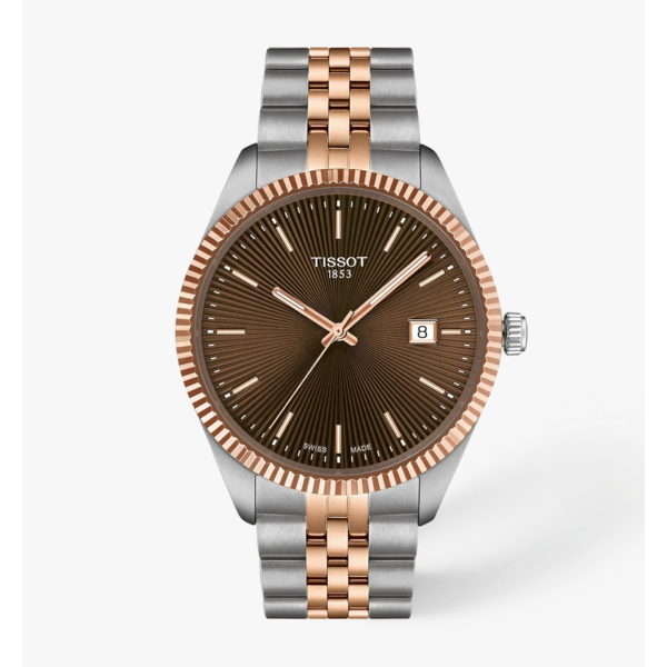 TISSOT watches T1564102229101 - Ballade GTS SS, Rose Gold TT, Chocolate Dial, 40mm