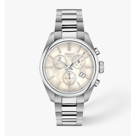 TISSOT watches T1502171111100 - PR100 LDS SS, White MOP Chrono, 36mm