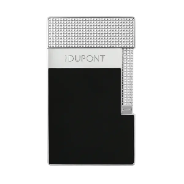ST DUPONT Table Lighter Black Silver