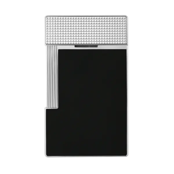 ST DUPONT Table Lighter Black Silver