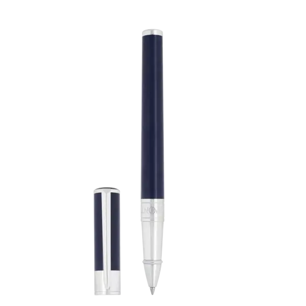 ST DUPONT Initial Blue Chrome RB Pen