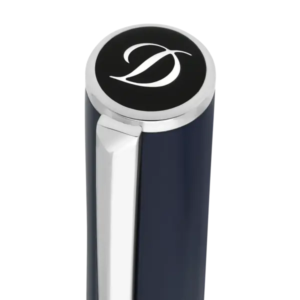 ST DUPONT Initial Blue Chrome RB Pen
