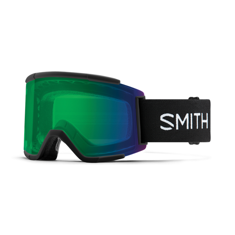 Smith Smith Squad XL Black W/ ChromaPop Everyday Green Mirror