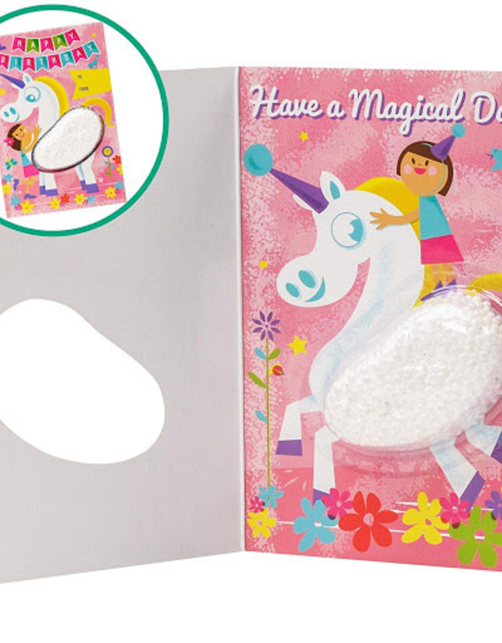 Playwell Birthday Unicorn Card Playfoam