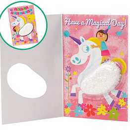 Playwell Birthday Unicorn Card Playfoam
