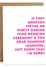 Rhubarb Paper co Rhubarb cards Purity & Virtue Wedding