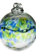 Kitras Art Glass 6” Birthday Wish Ball August 1