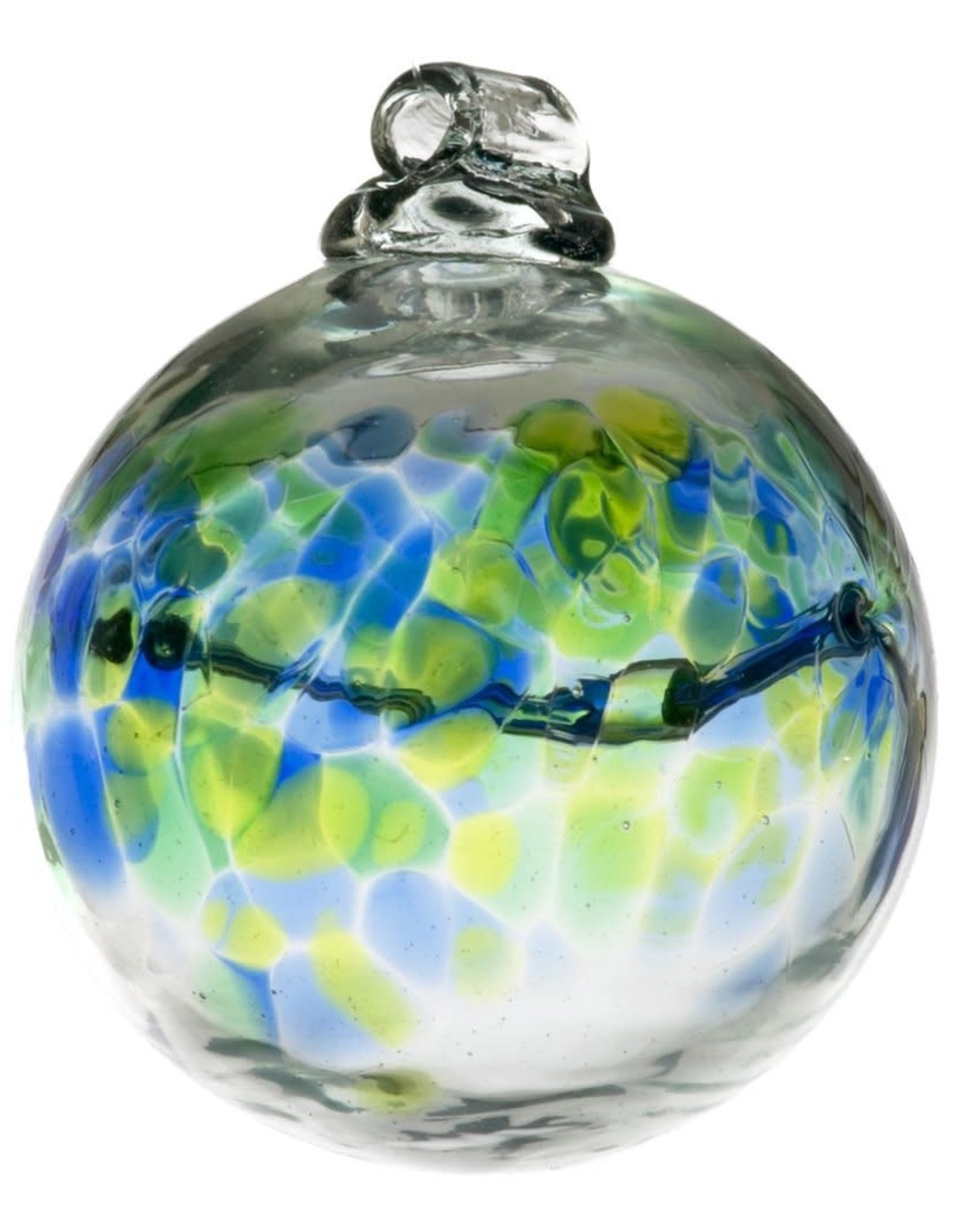 Kitras Art Glass 6” Birthday Wish Ball August 1