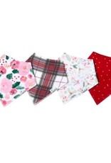 copper Pearl 4pk Bandana Bibs Holly