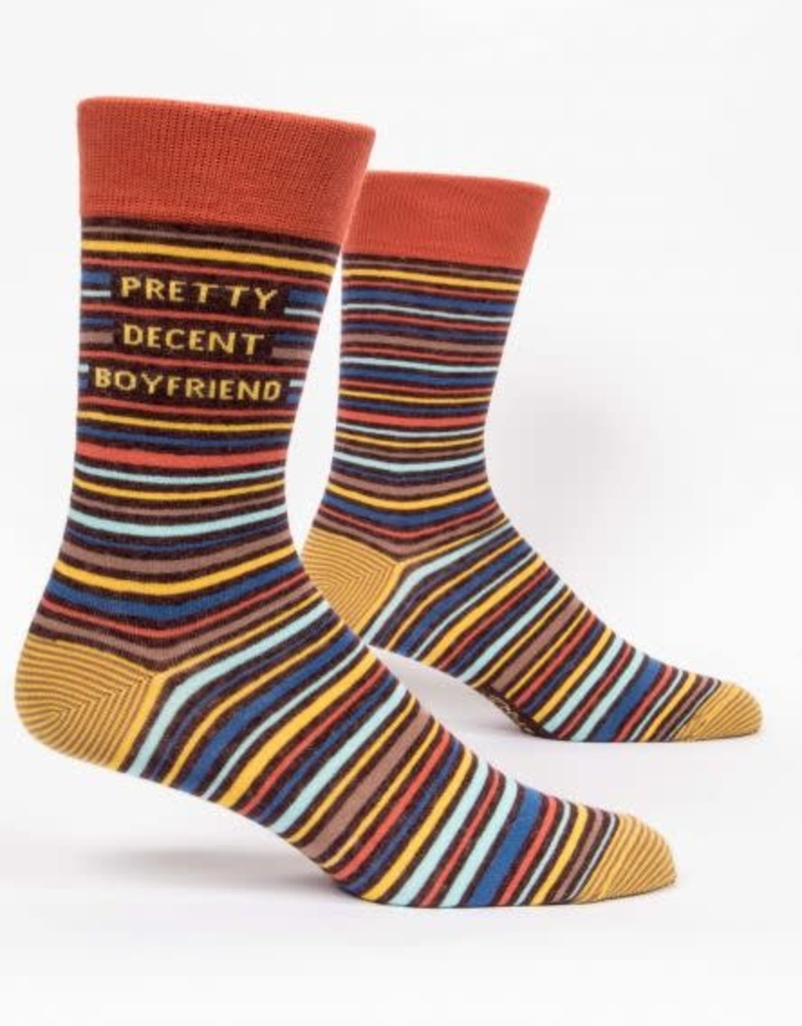 Blue Q Men’s Socks Pretty Decent Boyfriend
