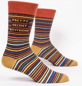 Blue Q Men’s Socks Pretty Decent Boyfriend